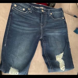 Women Distressed True Religion Jeans